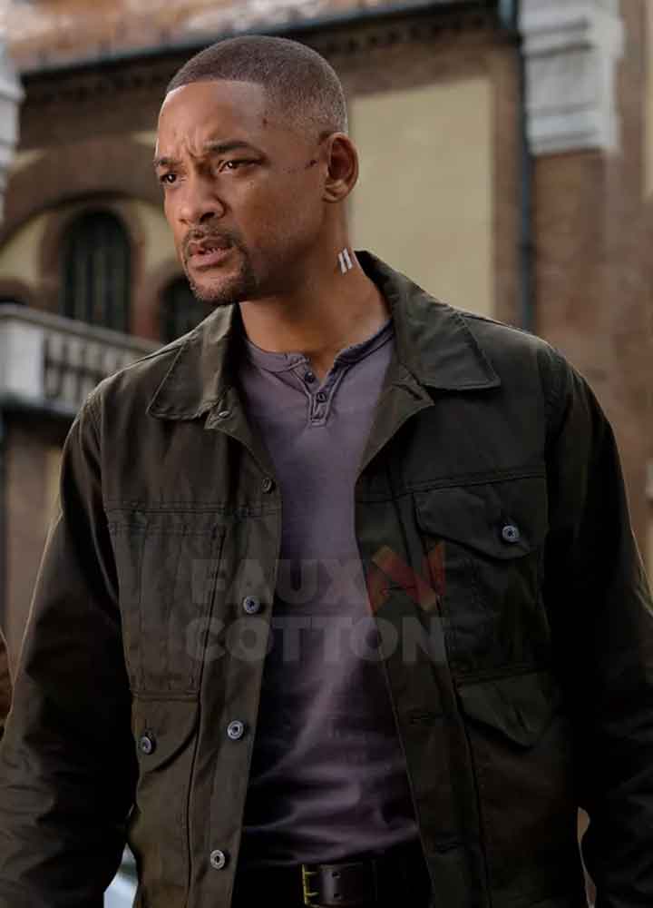 Gemini Man Will Smith Black Jacket
